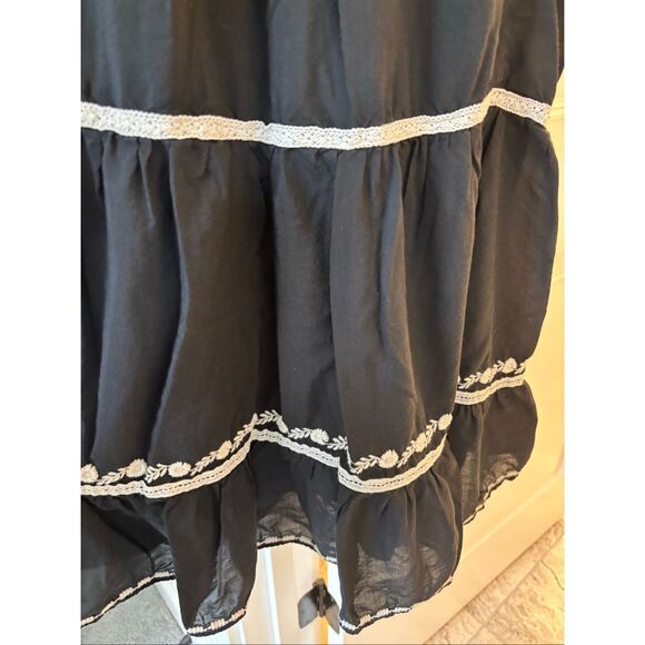 NWOT Zara collection  CONTRAST EMBROIDERY DRESS, Med $149 B18 - Picture 7 of 13